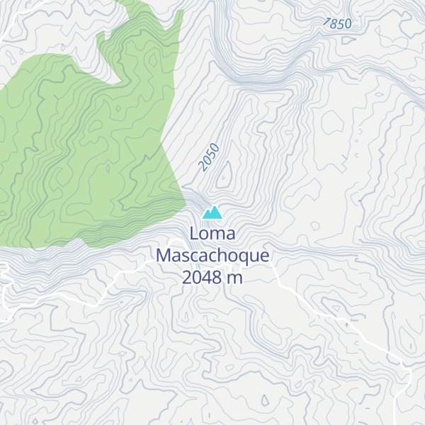Map of Loma Mascachoque