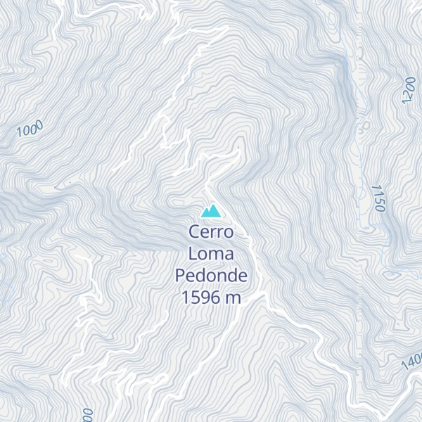 Map of Cerro Loma Pedonde