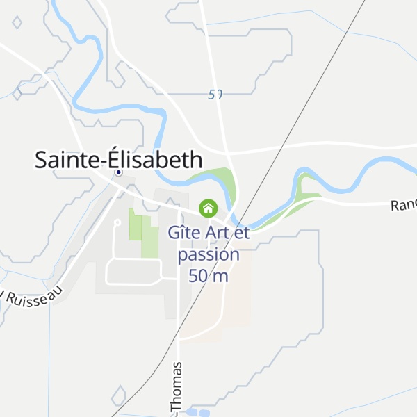 Map of Gîte Art et passion