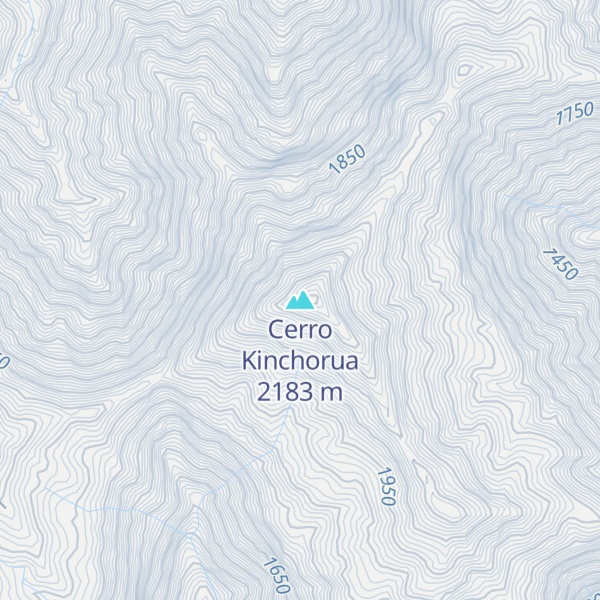 Map of Cerro Kinchorua