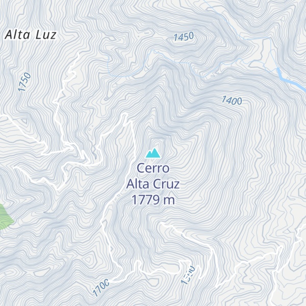 Map of Cerro Alta Cruz