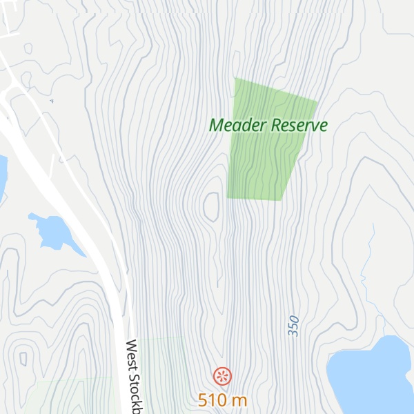 Map of West Stockbridge Mountain
