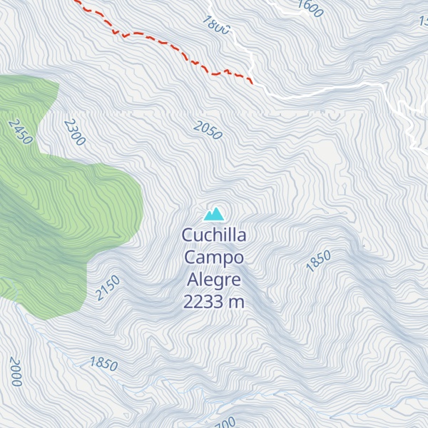 Map of Cuchilla Campo Alegre
