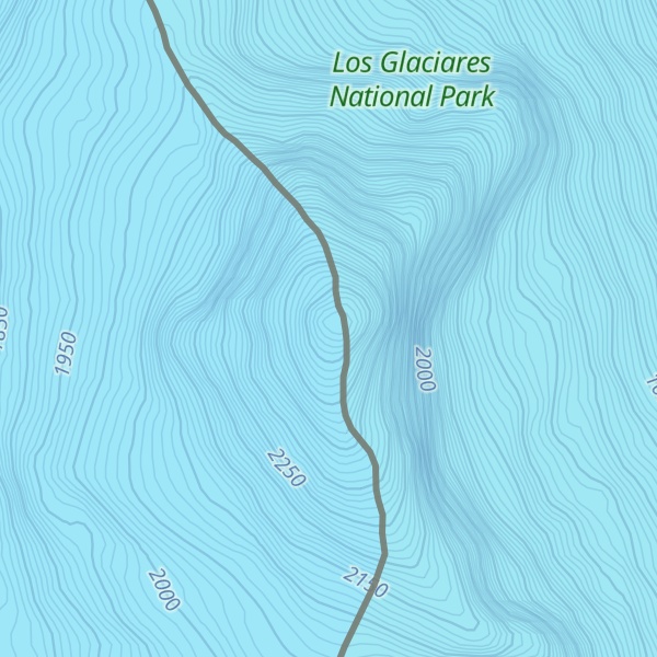 Map of Cerro Cuerno Blanco