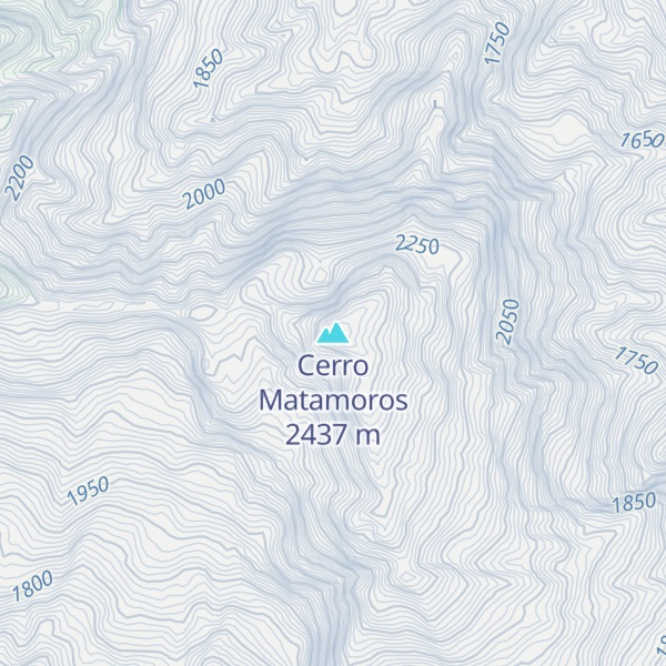Map of Cerro Matamoros