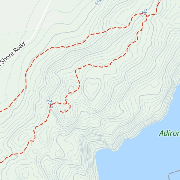 Map of Split Rock Mountain