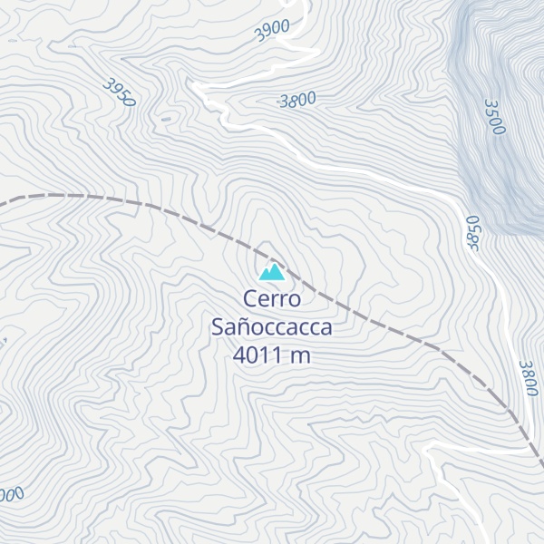Map of Cerro Sañoccacca