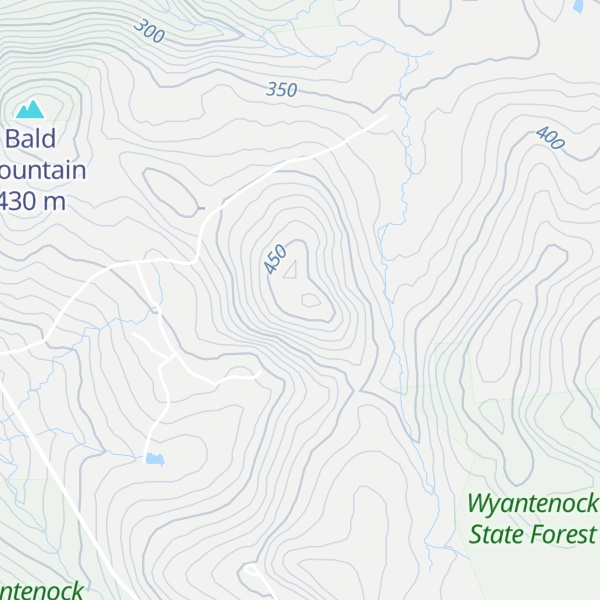 Map of Dudleytown Hill
