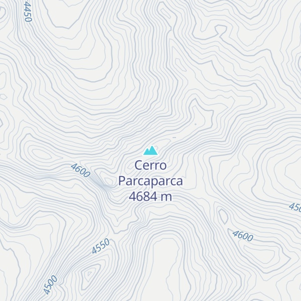 Map of Cerro Parcaparca