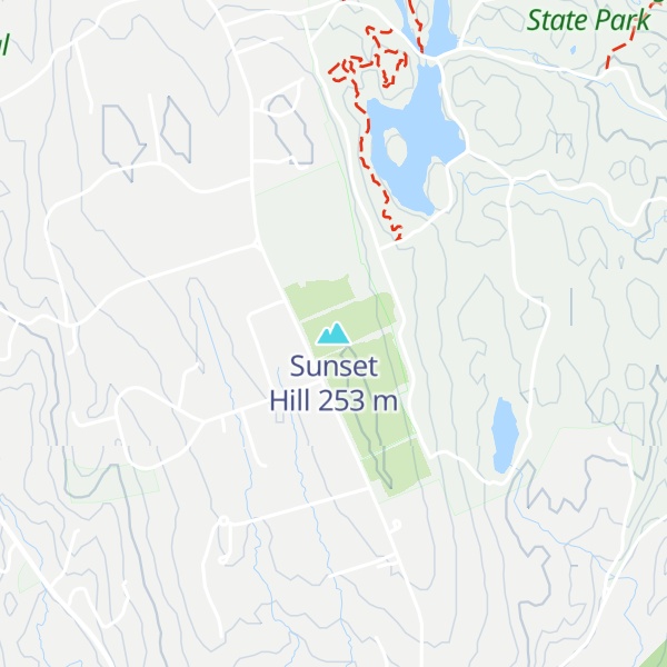 Map of Sunset Hill