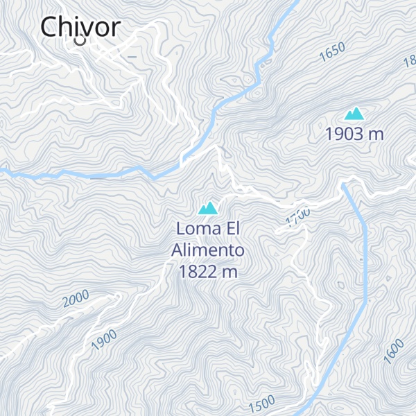 Map of Loma El Alimento