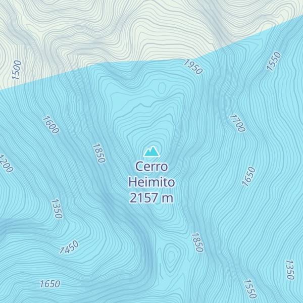 Map of Cerro Heimito