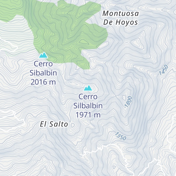 Map of Cerro Silbalbin