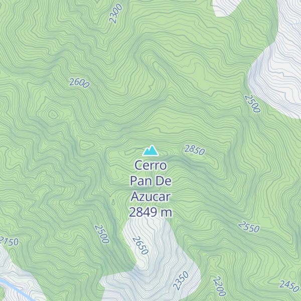 Map of Cerro Pan De Azucar