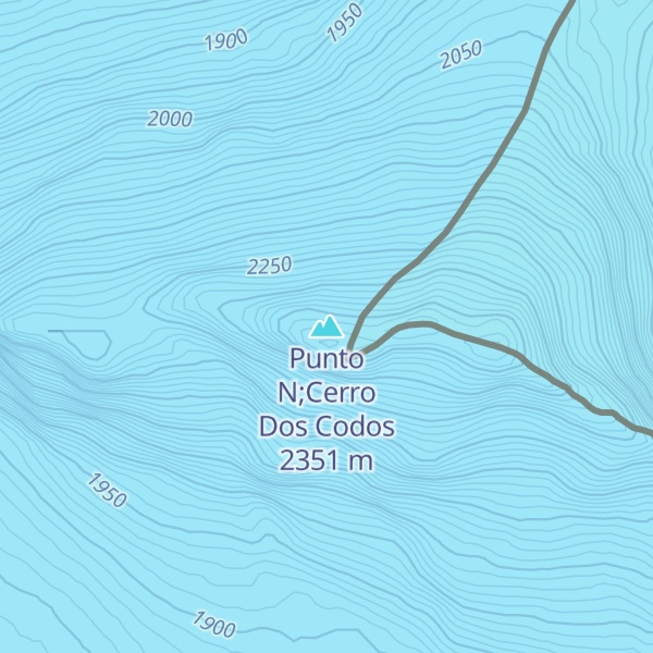 Map of Punto N;Cerro Dos Codos