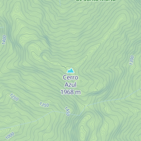 Map of Cerro Azul