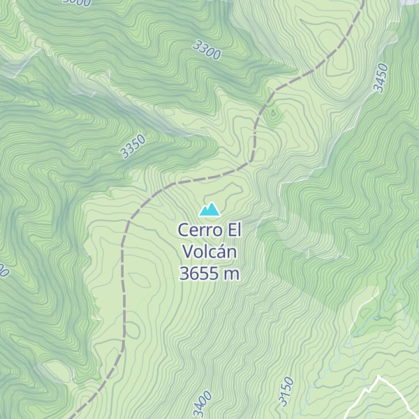 Map of Cerro El Volcán