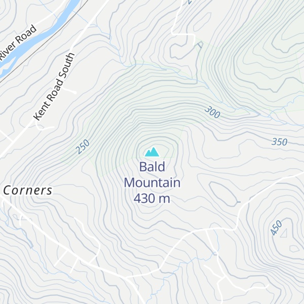 Map of Bald Mountain