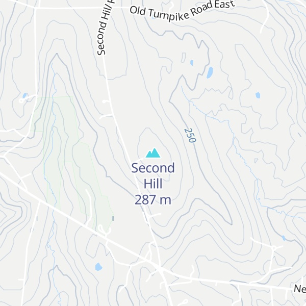 Map of Second Hill