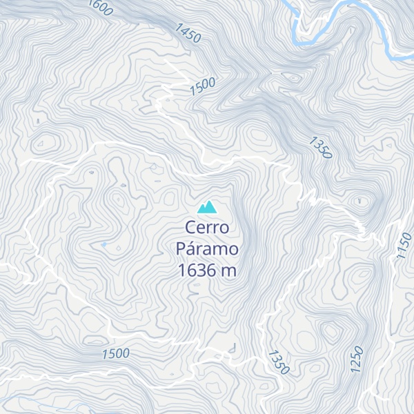 Map of Cerro Páramo
