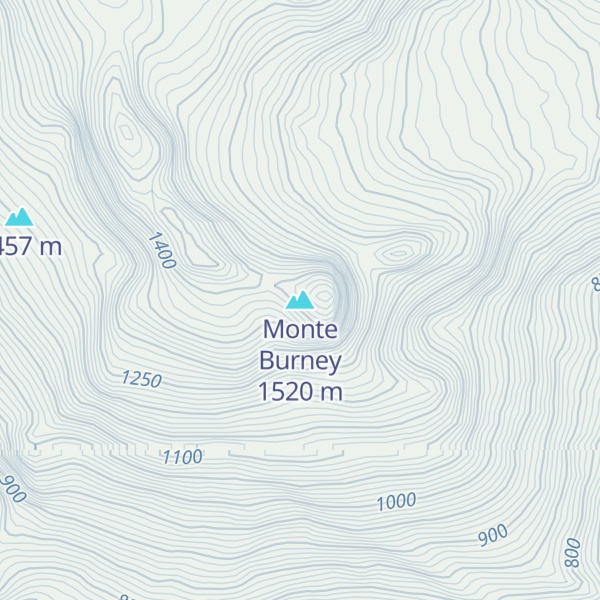 Map of Monte Burney
