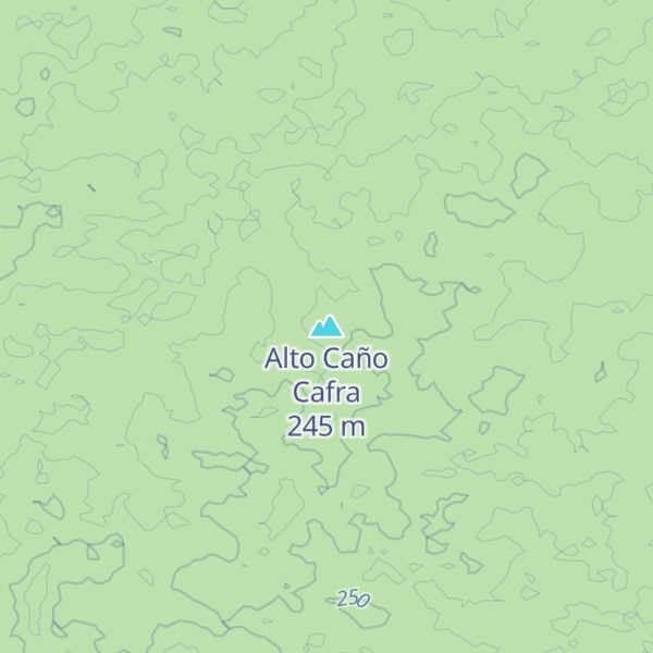 Map of Alto Caño Cafra