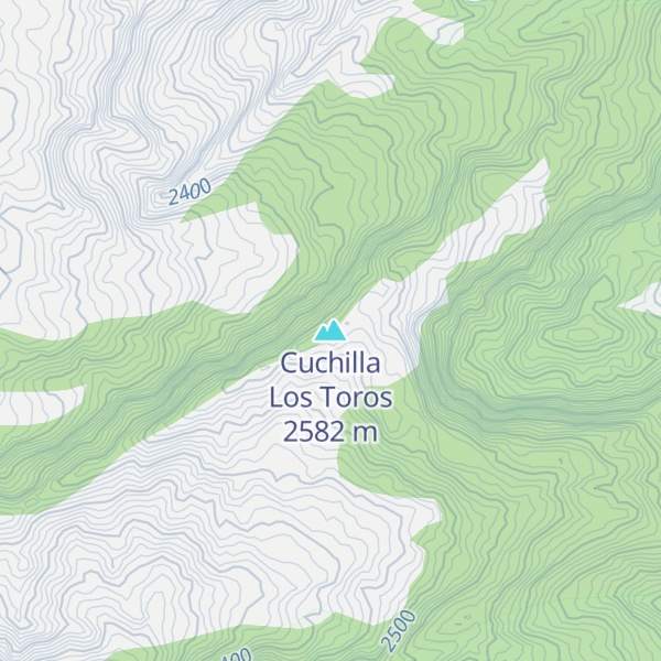 Map of Cuchilla Los Toros