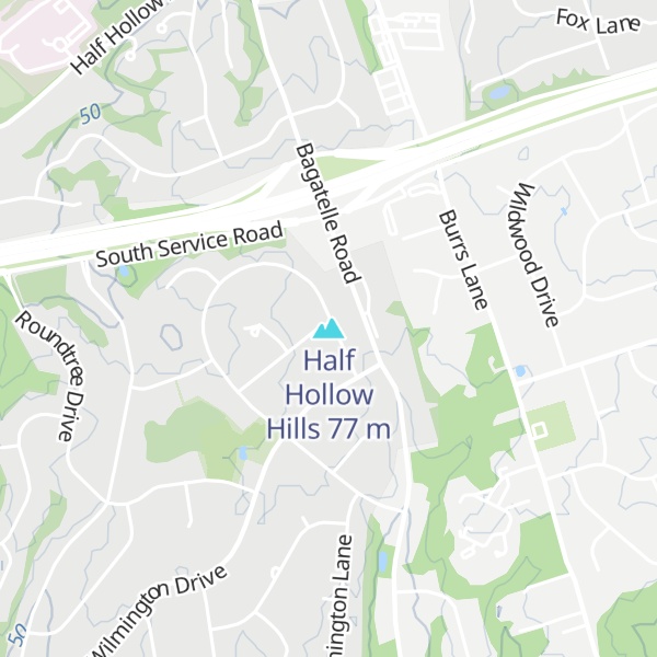 Map of Half Hollow Hills