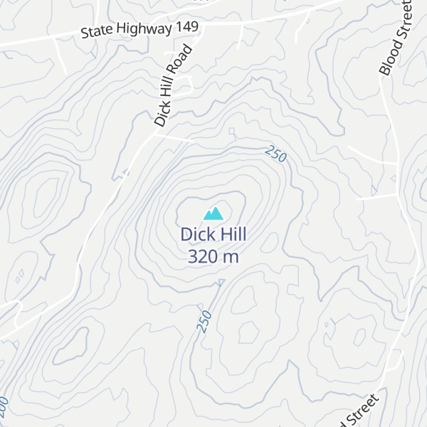 Map of Dick Hill