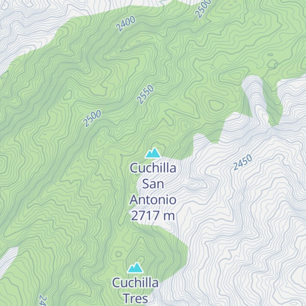 Map of Cuchilla San Antonio