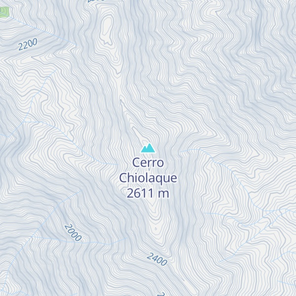 Map of Cerro Chiolaque