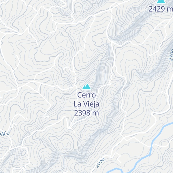 Map of Cerro La Vieja