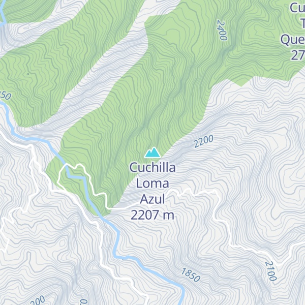 Map of Cuchilla Loma Azul