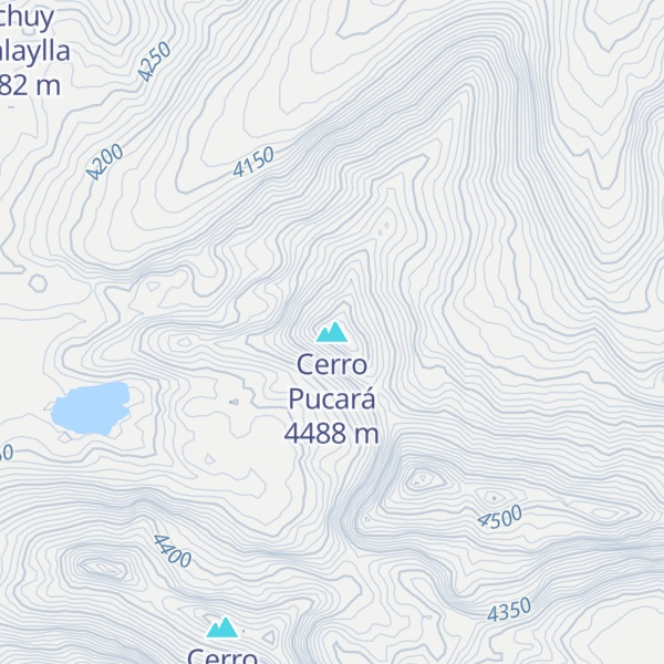 Map of Cerro Pucará