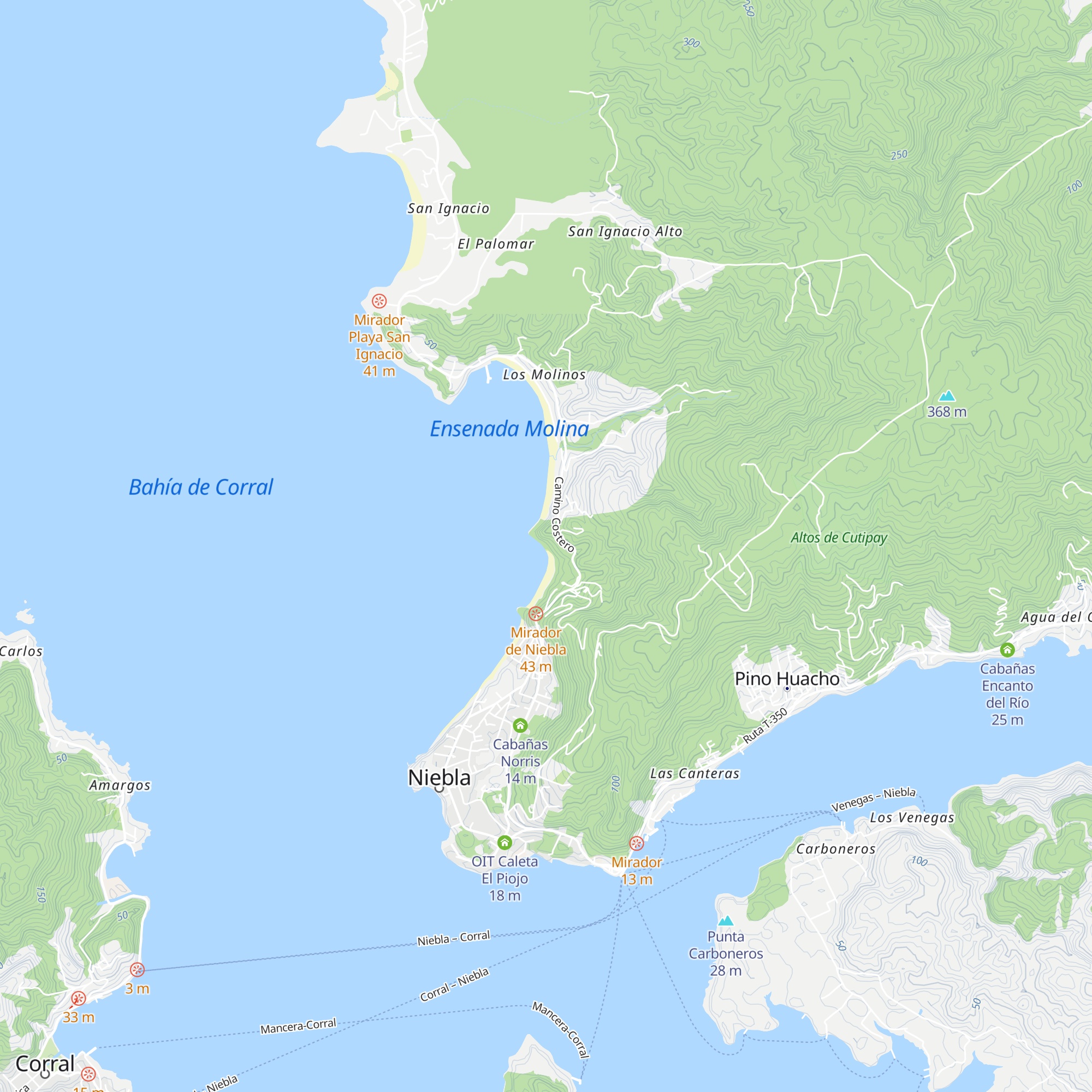 Cabañas del Abuelo map
