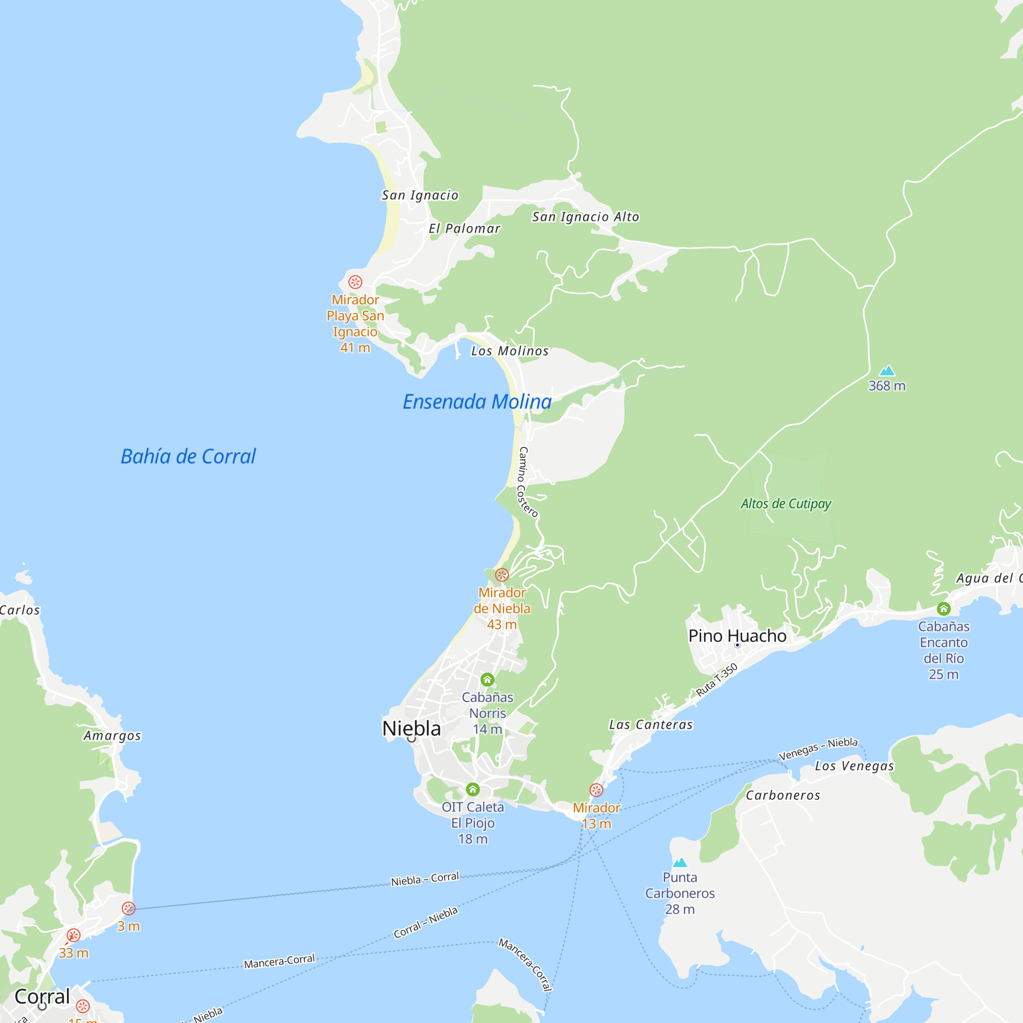 Cabañas del Abuelo map