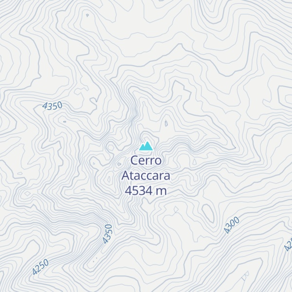Map of Cerro Ataccara