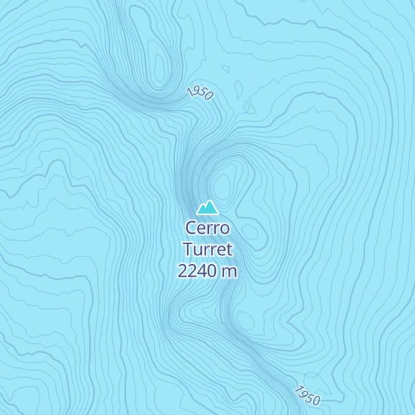 Map of Cerro Turret
