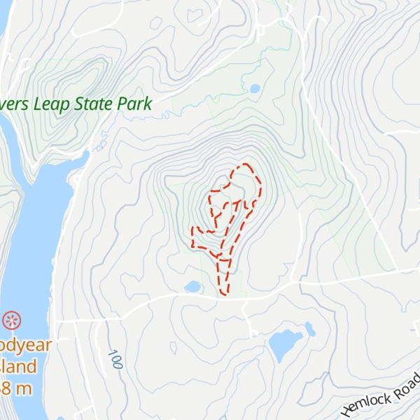 Map of Wolf Pit Mountain