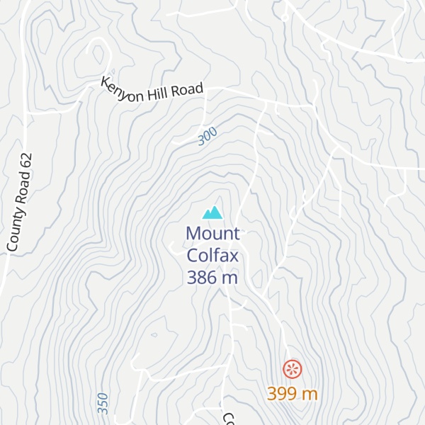 Map of Mount Colfax
