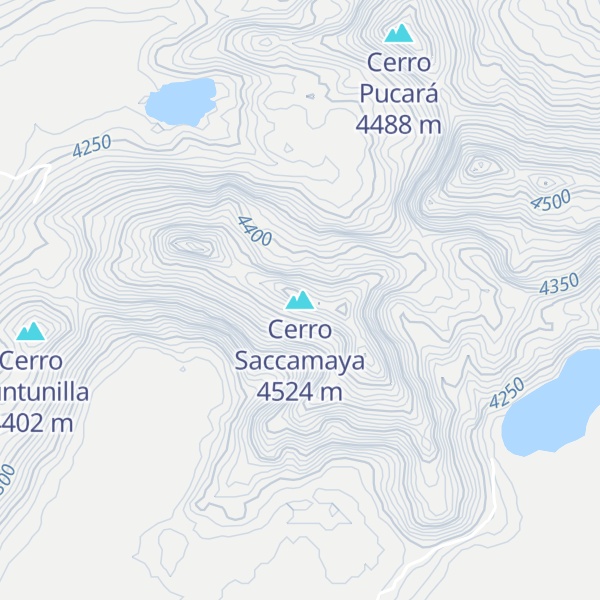 Map of Cerro Saccamaya