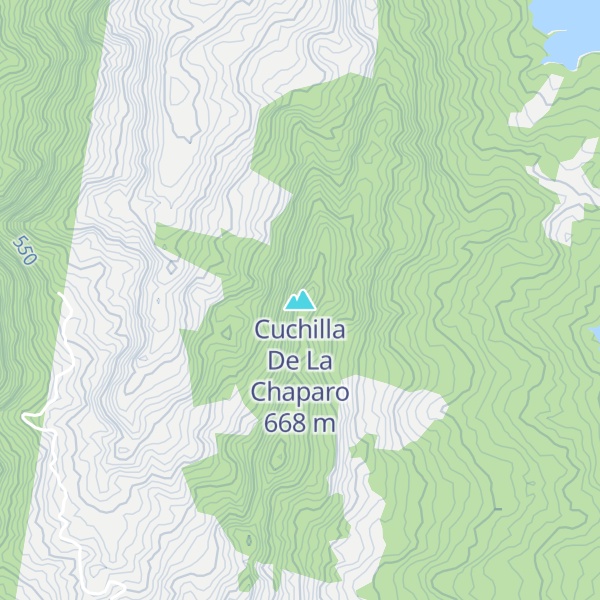 Map of Cuchilla De La Chaparo