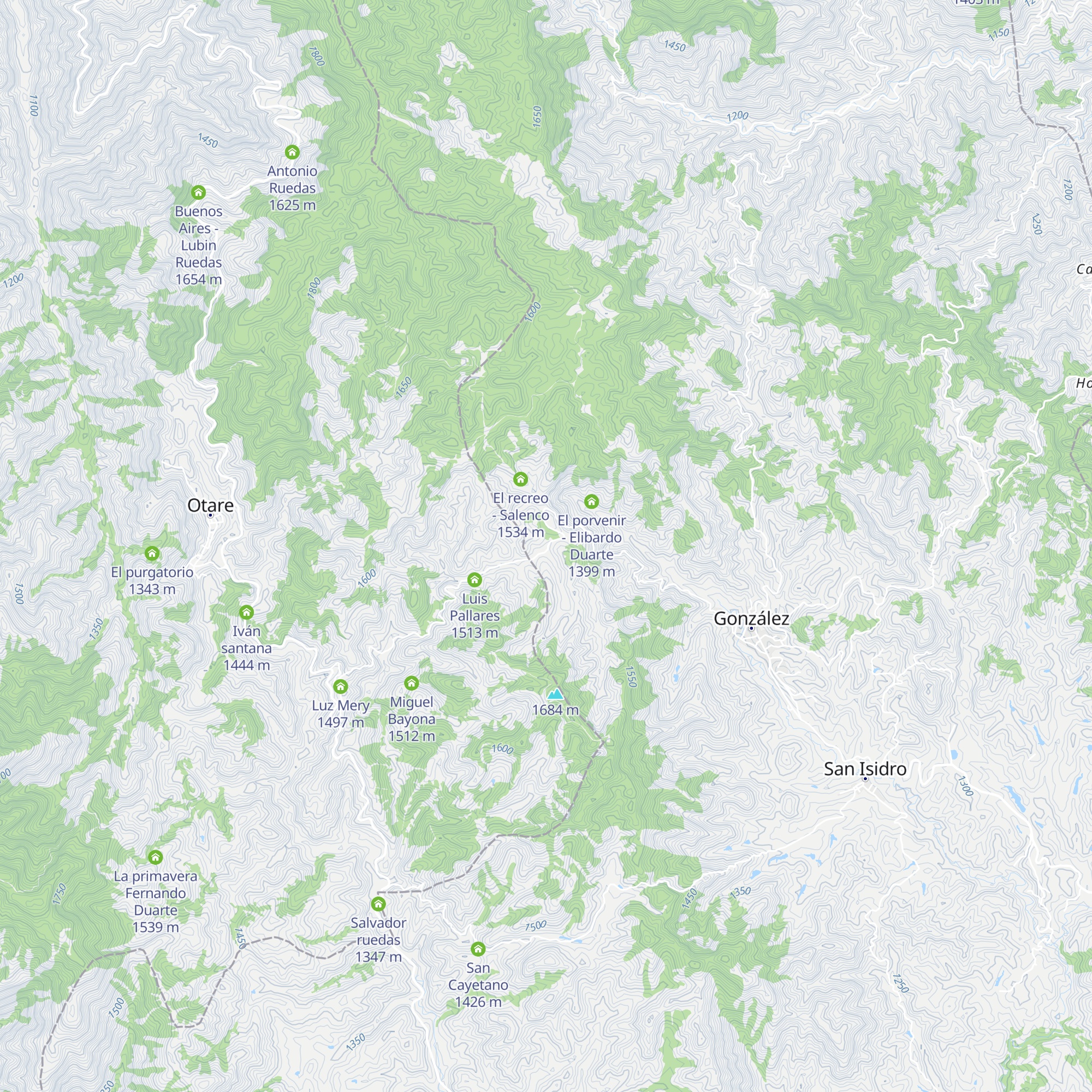 Los naranjos - Flia Duarte Duarte map