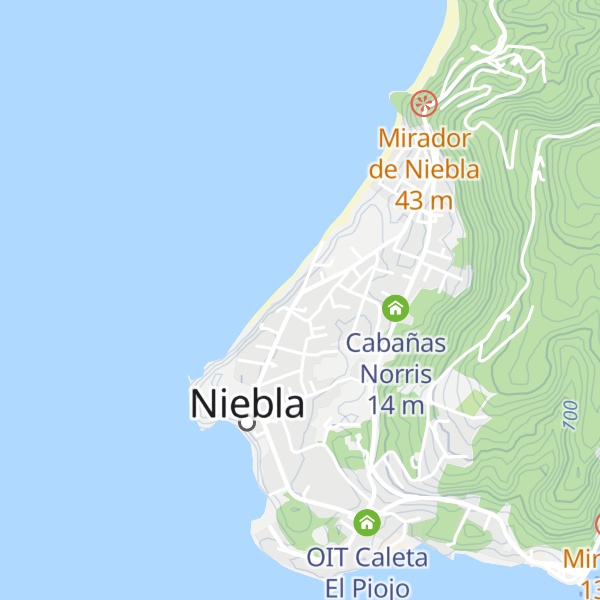 Map of Cabañas del Castillo