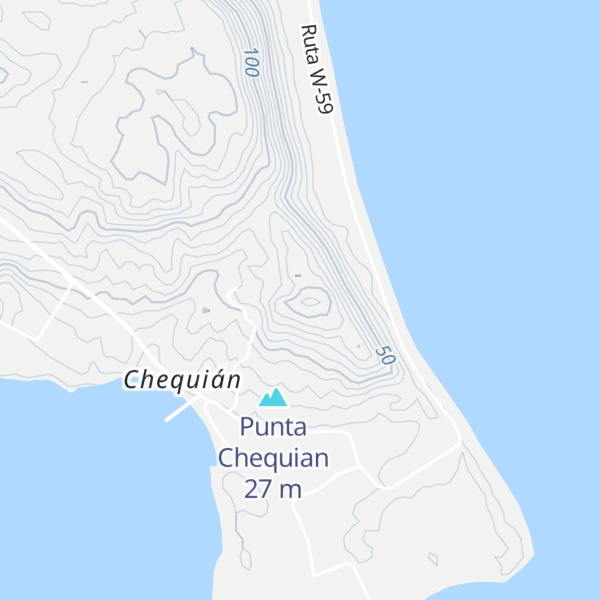 Map of Punta Cheguian