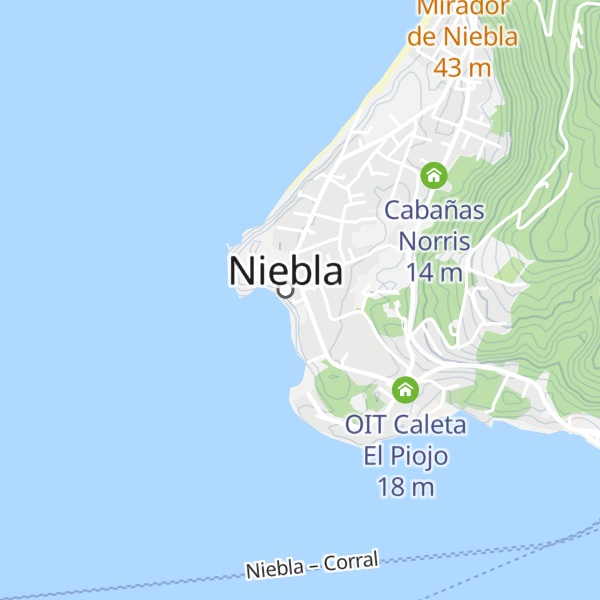 Map of Cabañas Vista al Mar