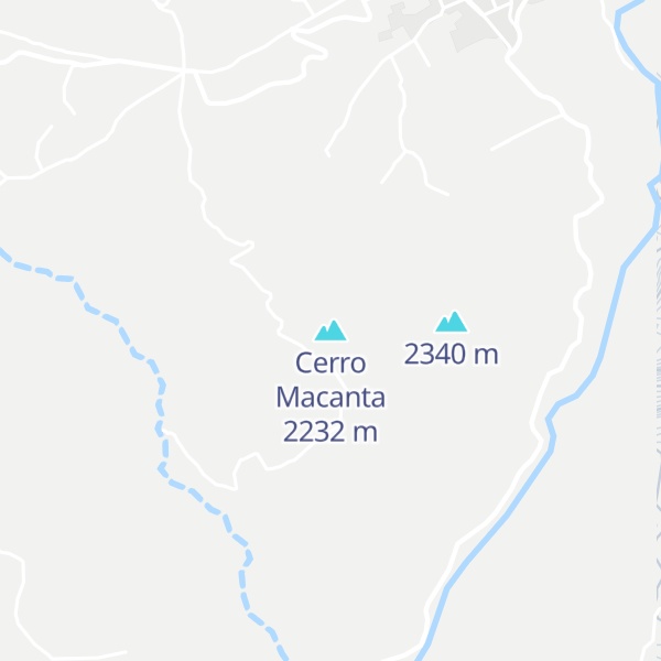 Map of Cerro Macanta