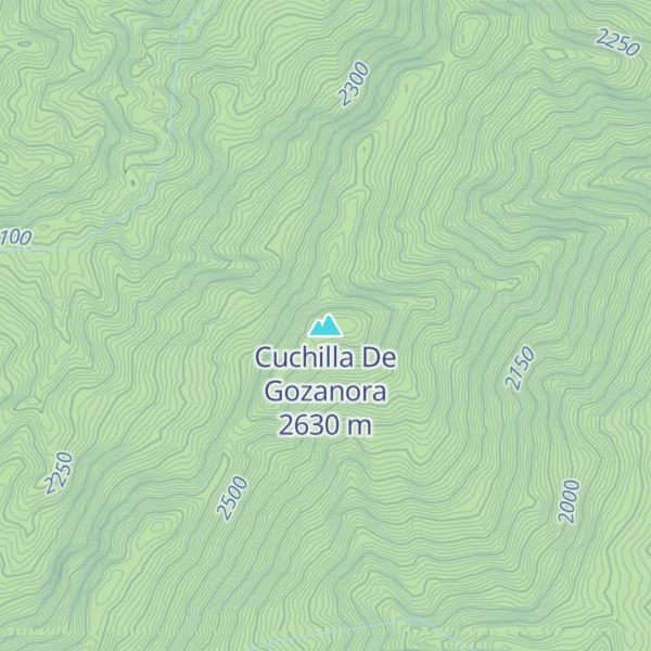 Map of Cuchilla De Gozanora
