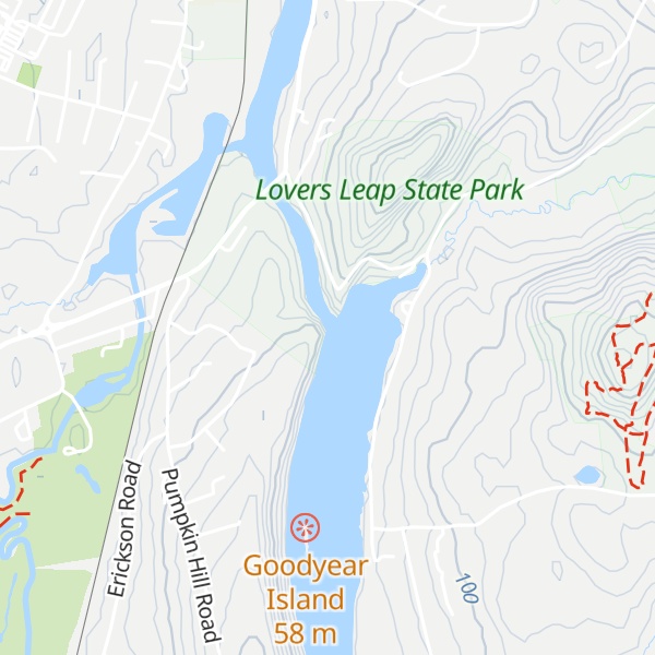 Map of Lovers Leap