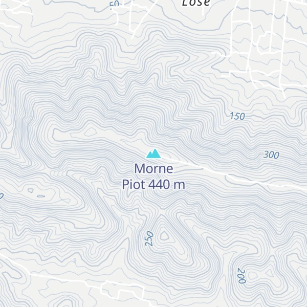 Map of Morne Piot